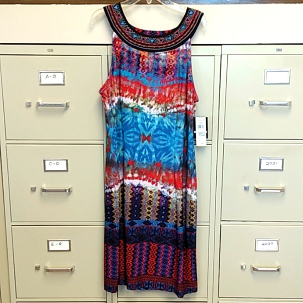 Studio one M bright dress NWT